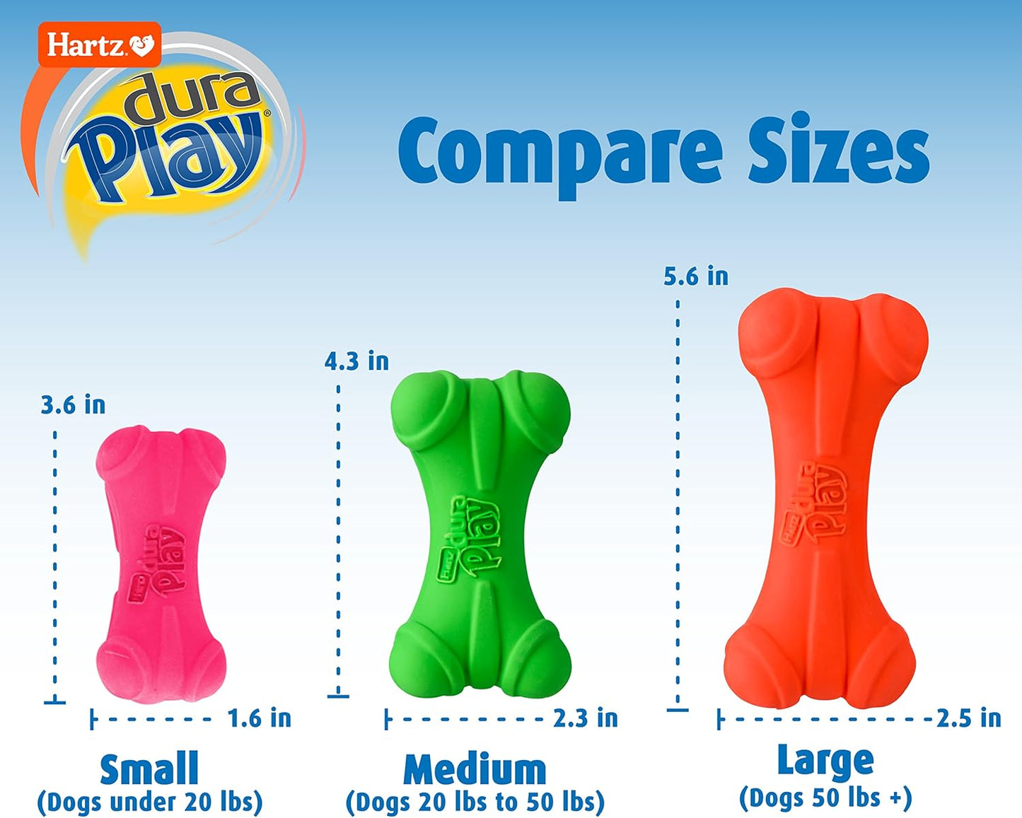 Hartz Duraplay Bone - Hueso duraplay para perros