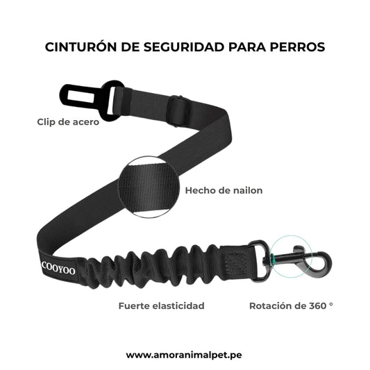 Cinturón de seguridad para mascotas - Para auto