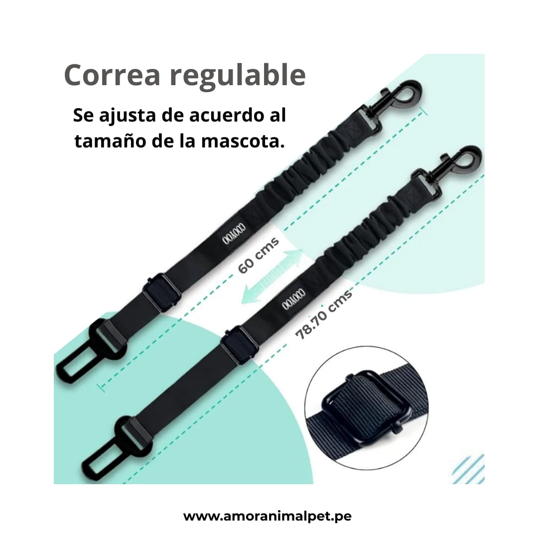 Cinturón de seguridad para mascotas - Para auto