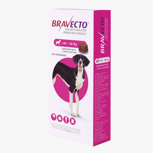 Bravecto  1400 MG - 40 KG - 56 KG  - Perro