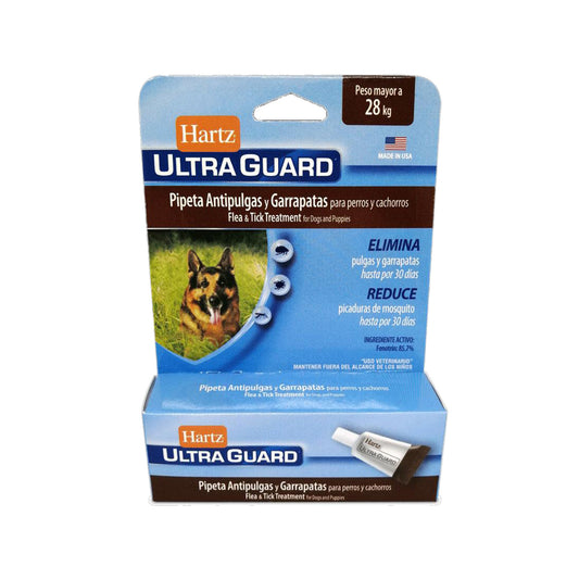Pipeta antipulgas para perros de 28 a más kg.