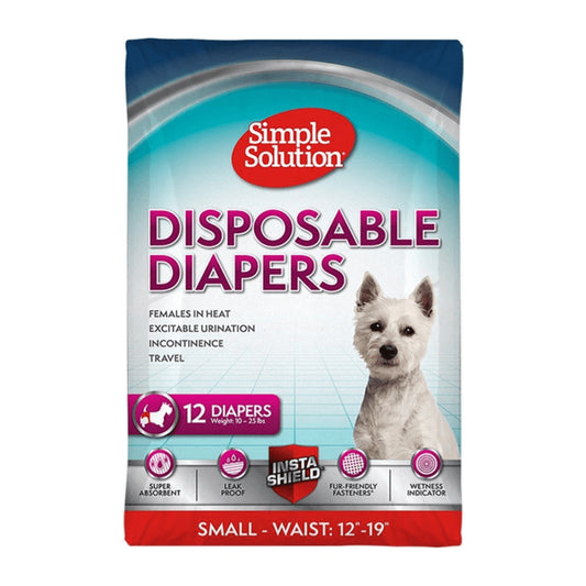 Pañales descartables para perros.