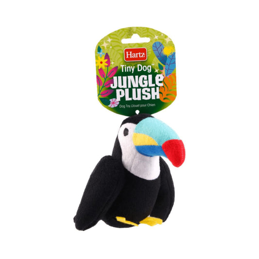 Peluche de tucán adecuado para perros pequeños.