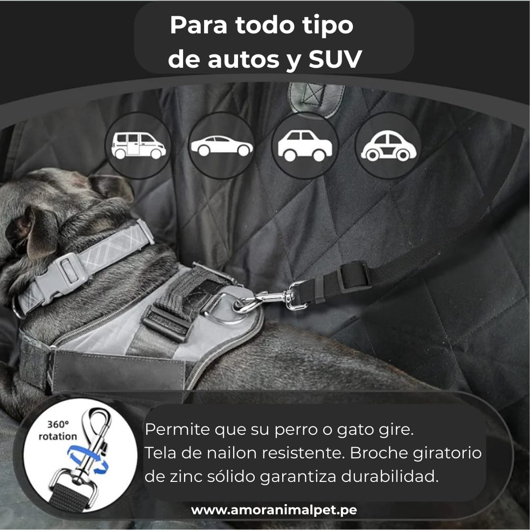 Cinturón de seguridad para mascotas - Para auto