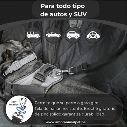 Cinturón de seguridad para mascotas - Para auto