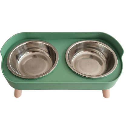 Comedero doble para perros y gatos