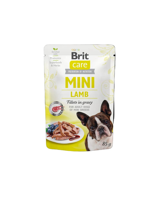 Brit Care Mini Lamb fillets in gravy 85 gr - Filetes de carne