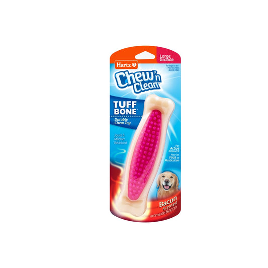 Chew 'n Clean Bone Toy / Large - Hueso de nylon grande sabor a tocino