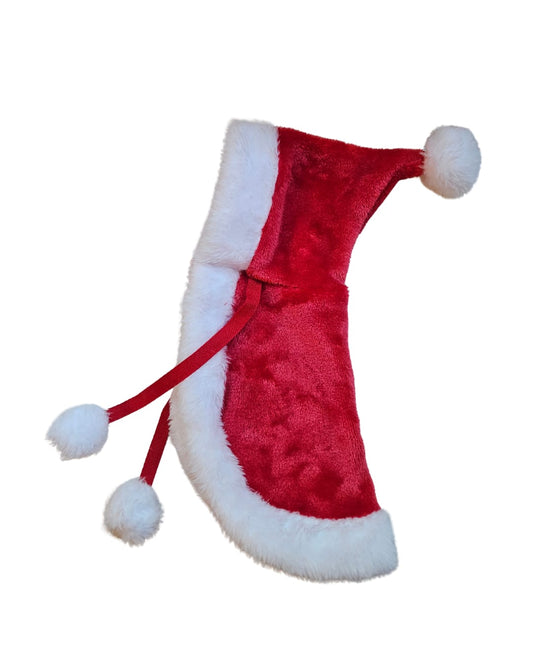 Capa de navidad con capucha y lazo ajustable para mascotas