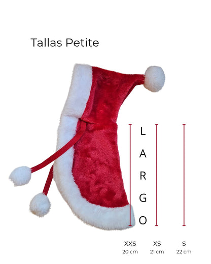 Capa de navidad con capucha y lazo ajustable para mascotas