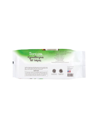 Tropiclean Pañitos húmedos Hipoalergénicos 100 Ud