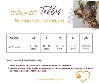 Bandana esmoquin para perros - Amor Animal