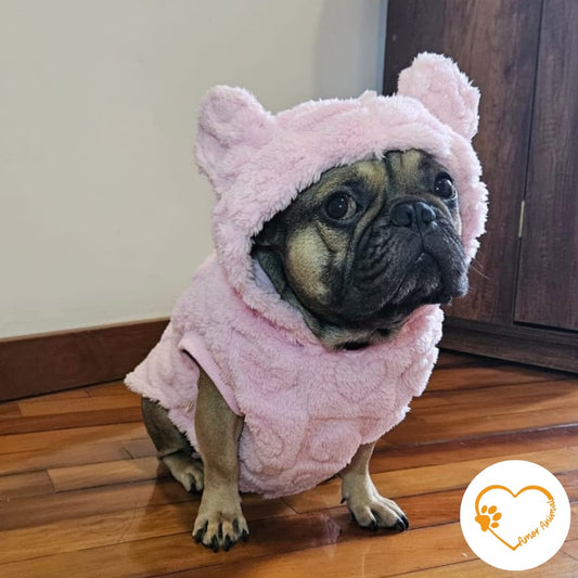 Polera forrada con capucha para perros - Amor Animal