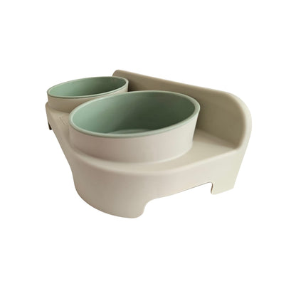 Comedero doble para perros y gatos