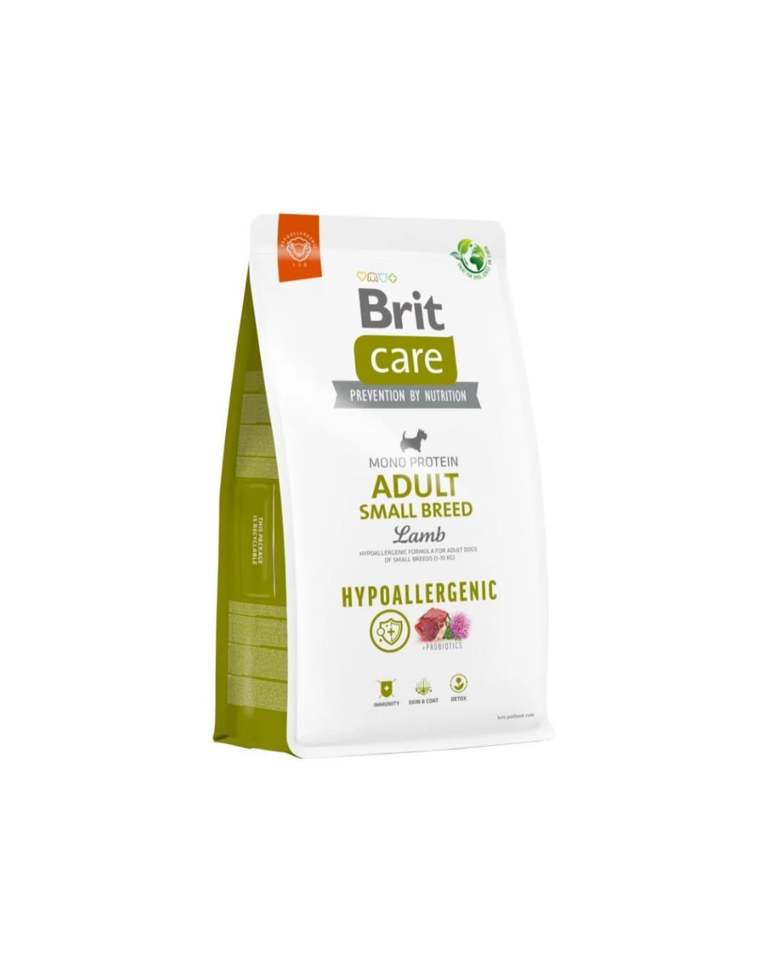 Brit Care Hypoallergenic Adult Small Breed 3kg - Adulto Cordero&Arroz