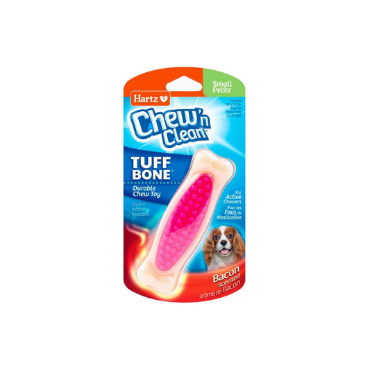 Chew 'n Clean Bone Toy /  Small - Hueso de nylon sabor a tocino