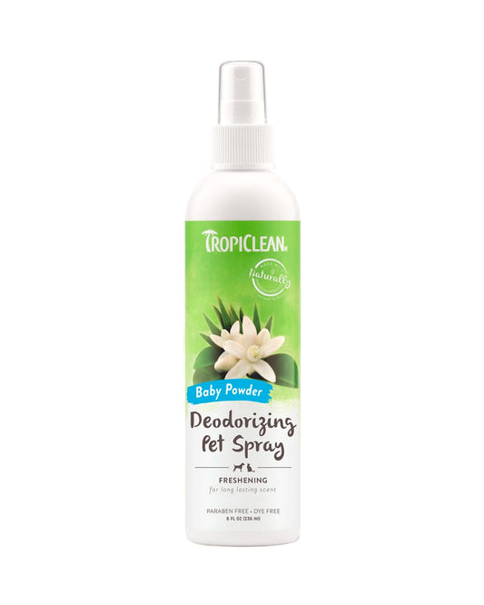 Tropiclean Deodorizante Baby Powder Spray 236 ml / Neutralizador de olores