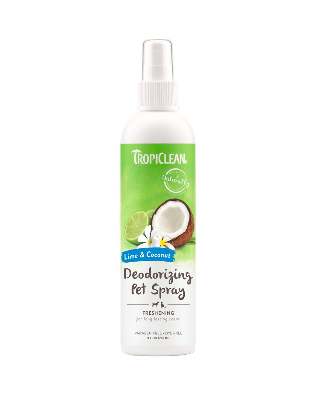 Tropiclean Deodorizante Lime & Coconut Spray 236 ml / Neutralizador de olores
