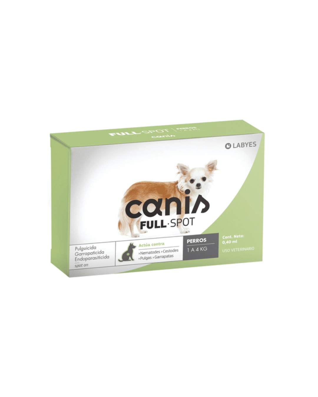 Canis Full Spot - Antipulgas y antiparasitario interno - Perros 1 a 4 kg