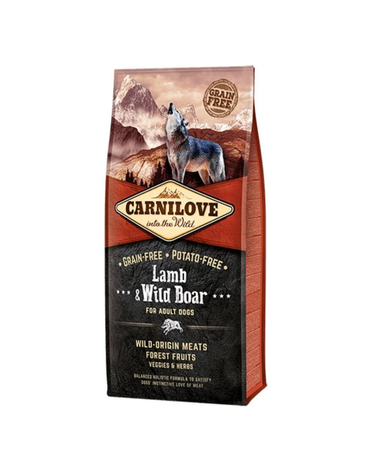 Carnilove GF Lamb & Wild Boar Adult Dogs 12 kg -  Adultos Cordero y Jabalí