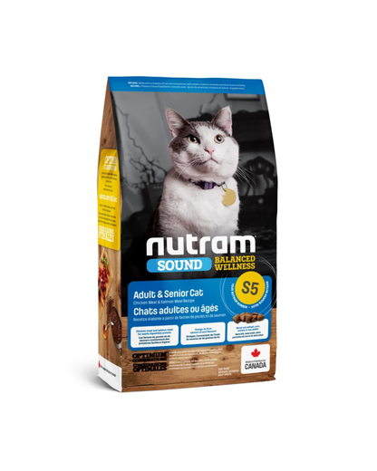 S5 Nutram Adult & Senior Cat 5.4 kg - Gato adulto & senior