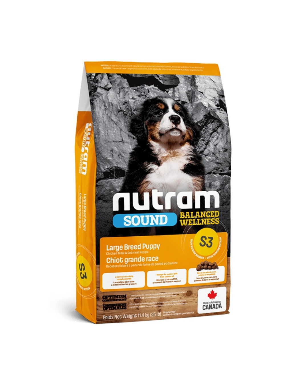 S3 Nutram Sound Large Breed Puppy 11.4 kg - Cachorro Raza Grande
